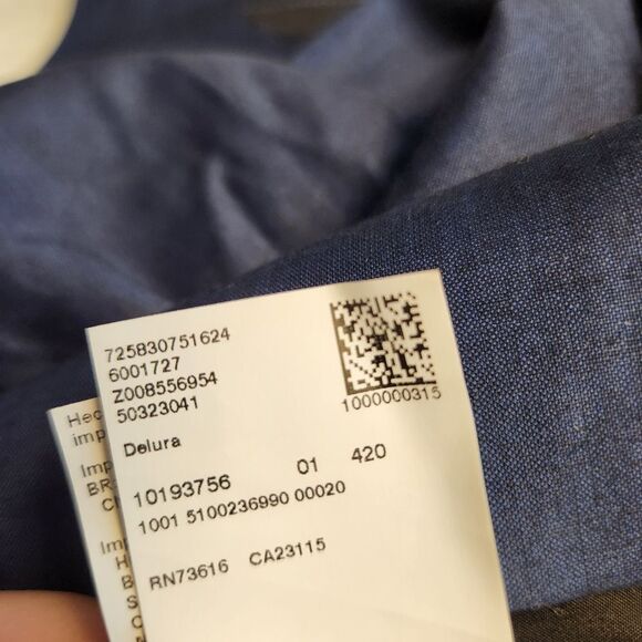 NWT BOSS Hugo Boss Womens Blue Delura Sleeveless V-Neck Shift Dress Sz 10 - Picture 14 of 16